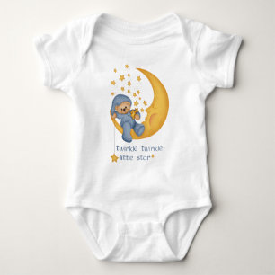 Body Para Bebê Criança de Pequena Estrela (azul) Twinkle Twinkle