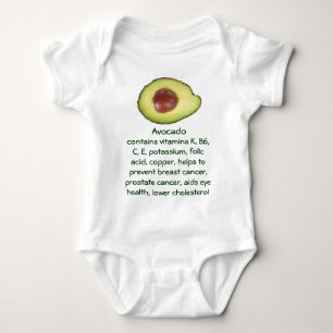 Body Para Bebê criança do Avocado