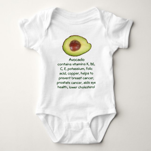 Body Para Bebê criança do Avocado (Frente)