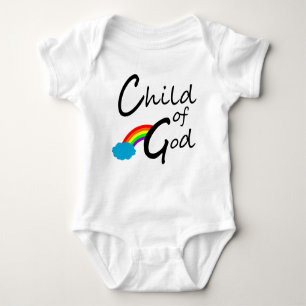Body Para Bebê Criança do deus - Romper cristão do bebê
