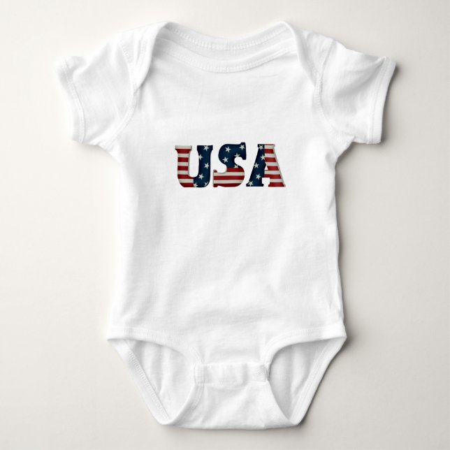 BODY PARA BEBÊ CRIANÇA EUA (Frente)