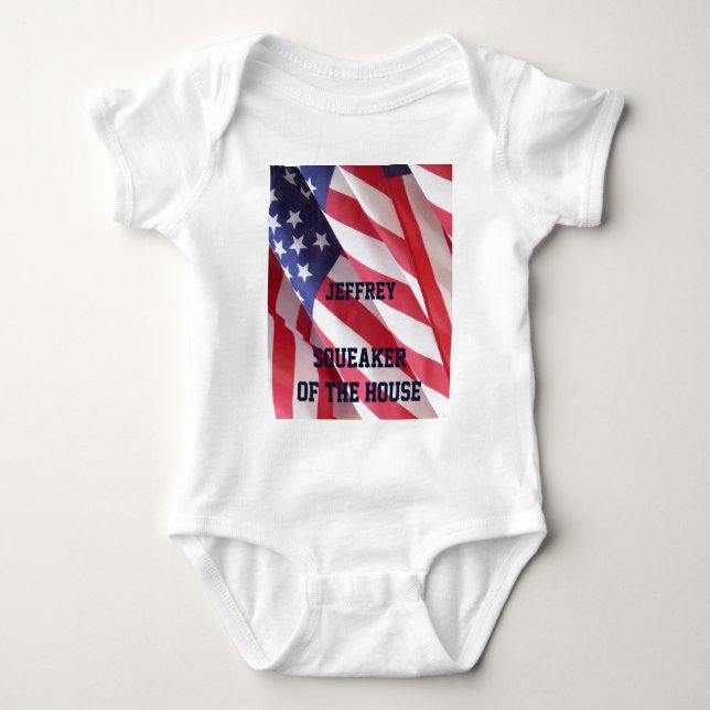 Body Para Bebê Criança, Flags, Squeaker da Casa (Frente)