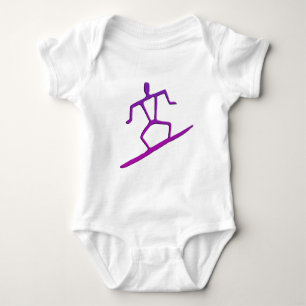 Body Para Bebê Criança havaiana do Petroglyph do surfista