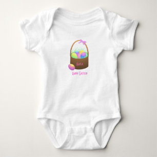 Body Para Bebê Criança personalizada cesta do felz pascoa