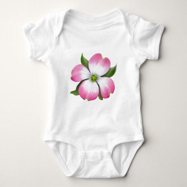 Body Para Bebê Criança rosa de madeira onsie ou Creeper (Frente)