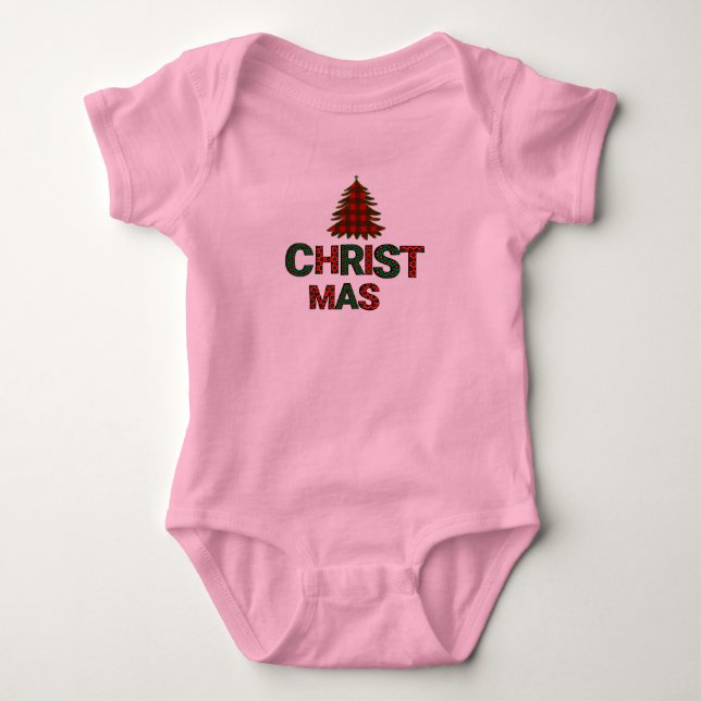 Body Para Bebê Crianças de Natal (Frente)