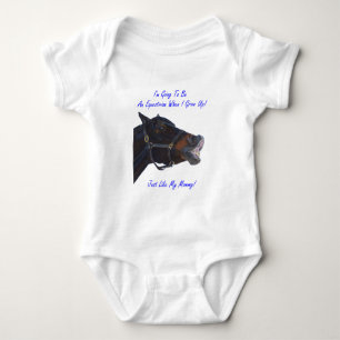 Body Para Bebê Crianças Equestres/Bebê