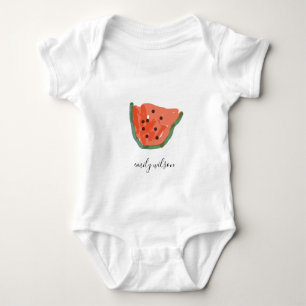 Body Para Bebê Crianças Modernas Desenharam Fruta Vermelha De Me