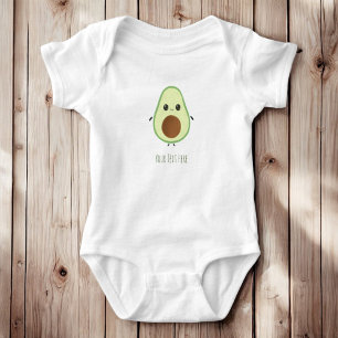 Body Para Bebê Crie seu próprio texto - Whimsical Kawaii Avocado
