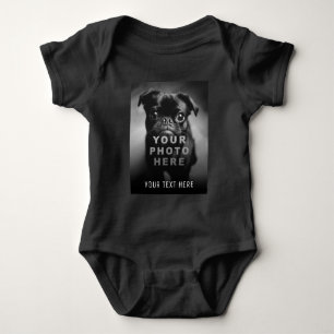 Body Para Bebê Crie Sua Própria Foto Simples e Texto Personalizad