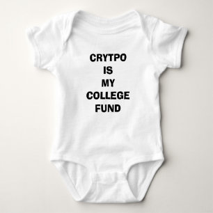 Body Para Bebê Cripto é meu fundo da faculdade