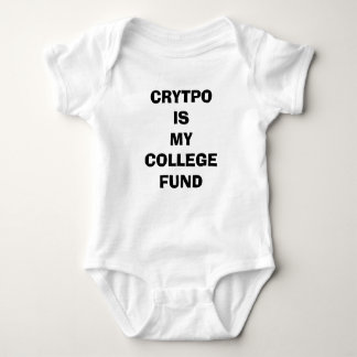 Body Para Bebê Cripto é meu fundo da faculdade