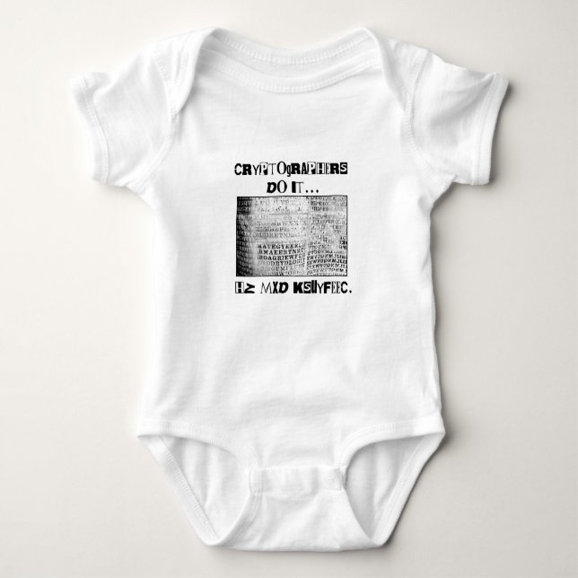 Body Para Bebê Criptógrafos Fazem... HZ MXD KSUYFEEC (Frente)