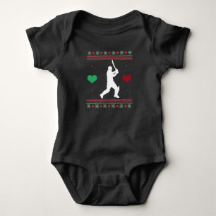 Body Para Bebê Críquete Feio Natal Doce Xmas