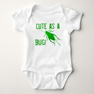 Body Para Bebê Críquete Verde Brilhante