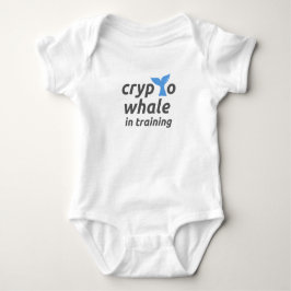 Body Para Bebê Crypto Whale in Training Baby Bodysuit