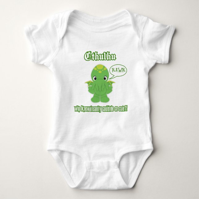 Body Para Bebê Cthulhu (Frente)
