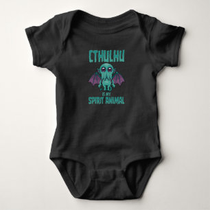 Body Para Bebê Cthulhu é o meu Espírito Animal