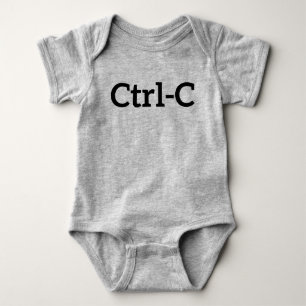 Body Para Bebê Ctrl-C Gêmeos
