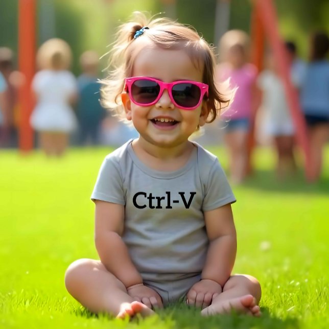 Body Para Bebê Ctrl-V Gêmeos (Ctrl-V Twins Bodysuit - Dress up your twin babies in style!)