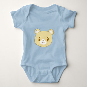 Body Para Bebê Cubo de Urso Kawaii