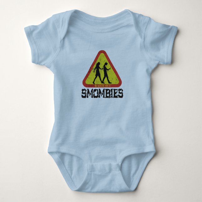 Body Para Bebê Cuidado com os Smombies (Frente)