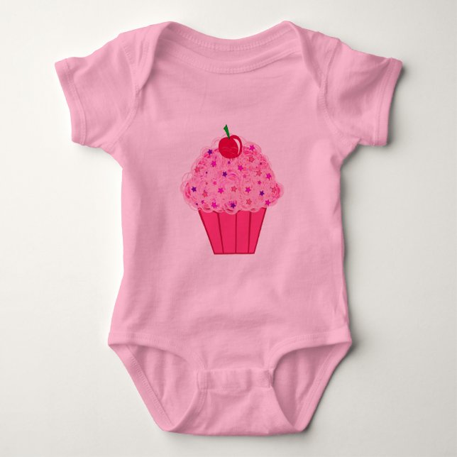 Body Para Bebê Cupcake (Frente)
