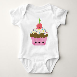 Body Para Bebê Cupcake bonito de Kawaii
