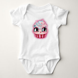 Body Para Bebê Cupcake bonito por Fluff