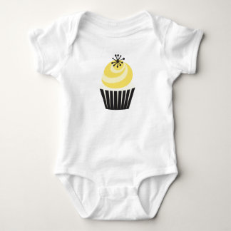 Body Para Bebê Cupcake retro da padaria