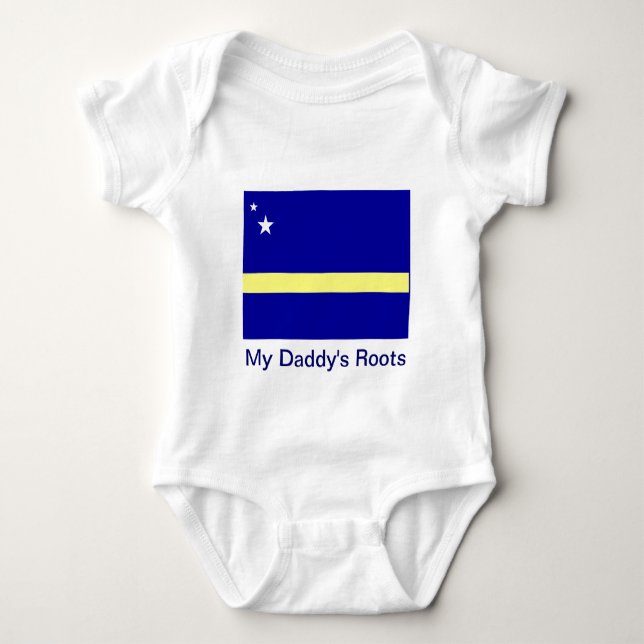 Body Para Bebê Curacao, minhas raízes pais (Frente)