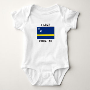 Body Para Bebê Curaçau, bandeira