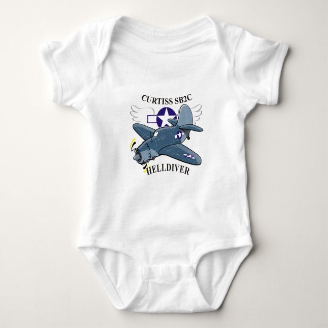Body Para Bebê curtim sb2c helldiver (Frente)