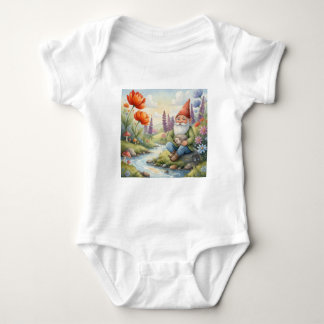 Body Para Bebê Custom baby gnome hedgehog one piece cotton