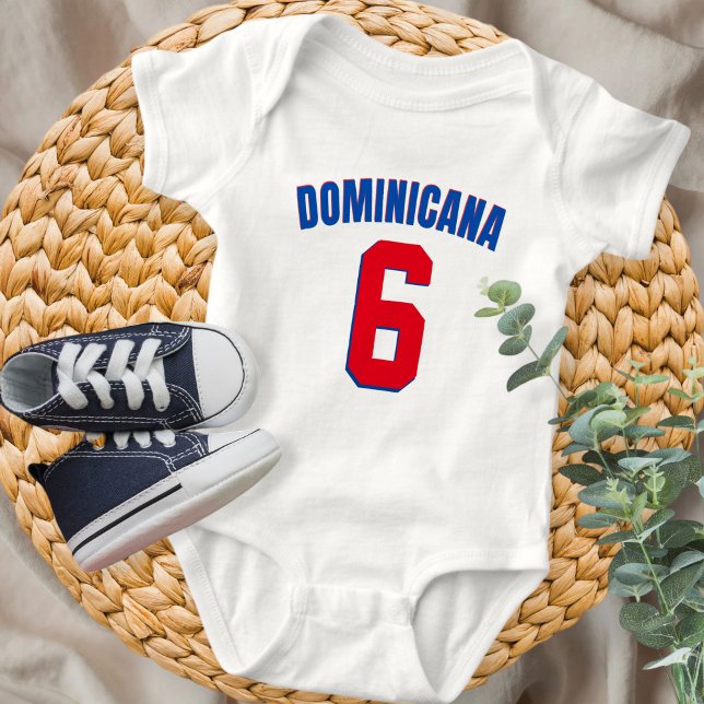 Body Para Bebê Custom Dominicana World Baseball Classic Dominican (Criador carregado)