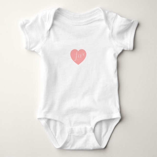 Body Para Bebê Custom made with love for your little one (Frente)