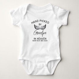 Body Para Bebê Custom Memorial Handpicked by Grandpa in Heaven
