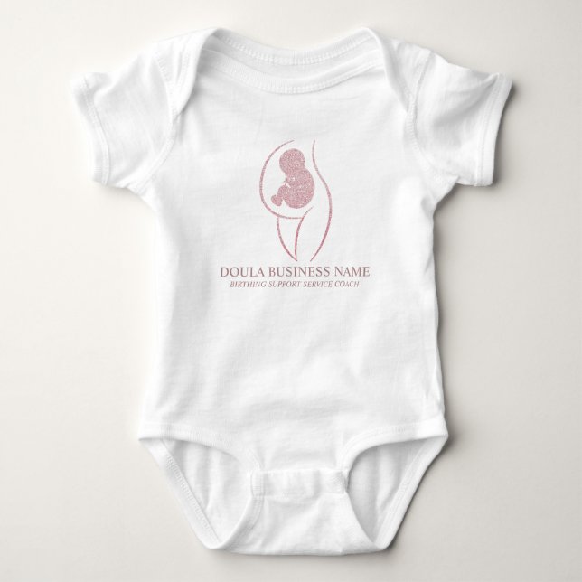 Body Para Bebê Custom Name Birth Coach & Pregnancy Nurse (Frente)