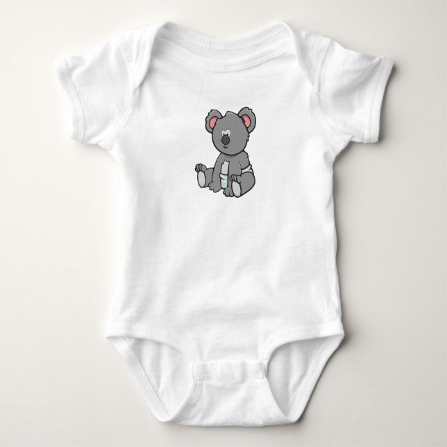 Body Para Bebê Customizable Baby Koala (Frente)