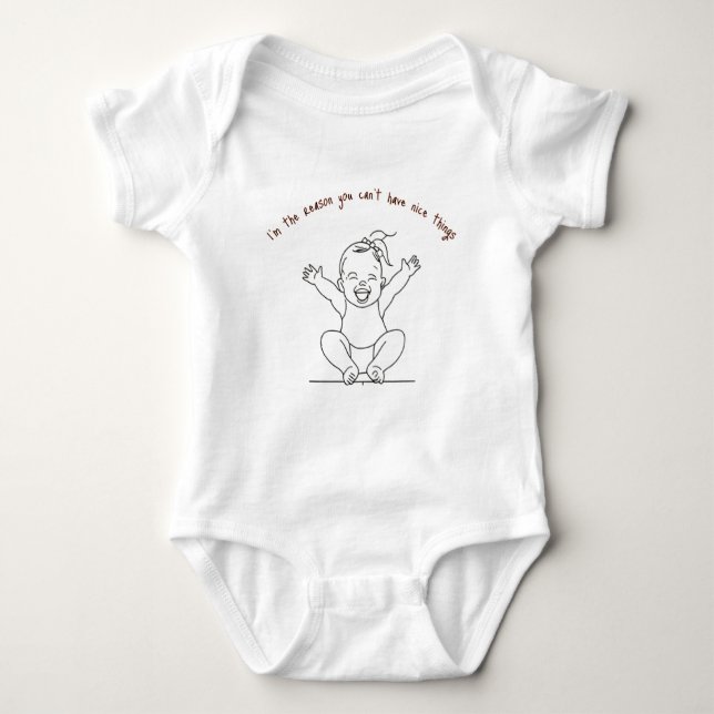 Body Para Bebê customizable body babies  (Frente)
