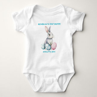 Body Para Bebê Customizable 🐇Egg-citing Bunny Romper
