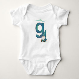 Body Para Bebê Customizable Northern Lights Letter G Nordic Gnome