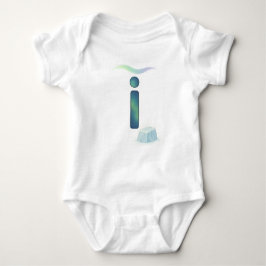 Body Para Bebê Customizable Northern Lights Letter I Iceberg