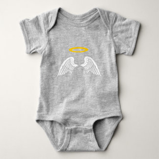 Body Para Bebê Cute Angel Wings and halo baby bodysuit