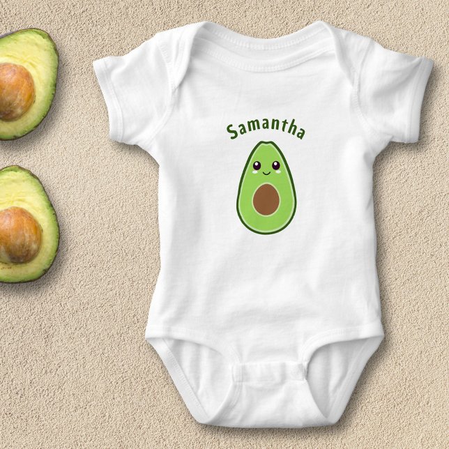 Body Para Bebê Cute Avocado (Cute Avocado Baby Bodysuit)