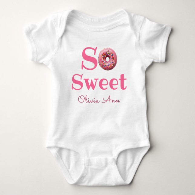 Body Para Bebê Cute Baby Birth Personalized Details (Frente)