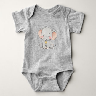 Body Para Bebê Cute Baby Elephant – Toddler Clothing Design