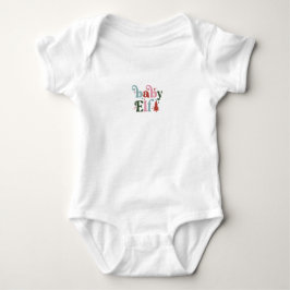 Body Para Bebê Cute Baby Elf Christmas Quote