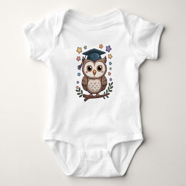 Body Para Bebê Cute Baby Owl (Frente)