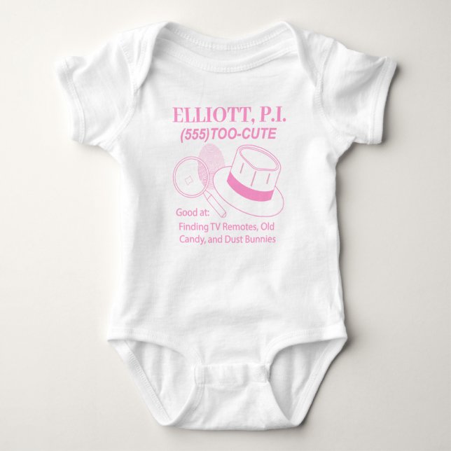 Body Para Bebê Cute Baby P.I. Personalizável (Frente)